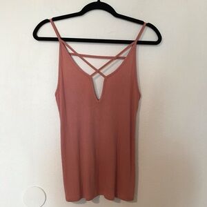 Express Blush Strappy Tank Top